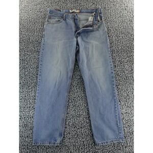 Levis 550 Jeans Mens 34x32 Blue Relaxed Fit Denim Husky Tapered Leg Medium Wash